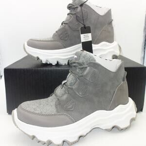 NEW Sorel Women's 6 Kinetic Breakthru Caribou Sneaker Boots Quarry Gray